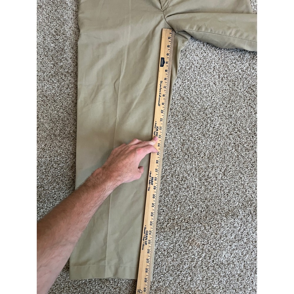 Authentic U.S. Navy Originals Men Trousers 36 L Khaki Tan Military Chino Pants - Picture 5 of 6